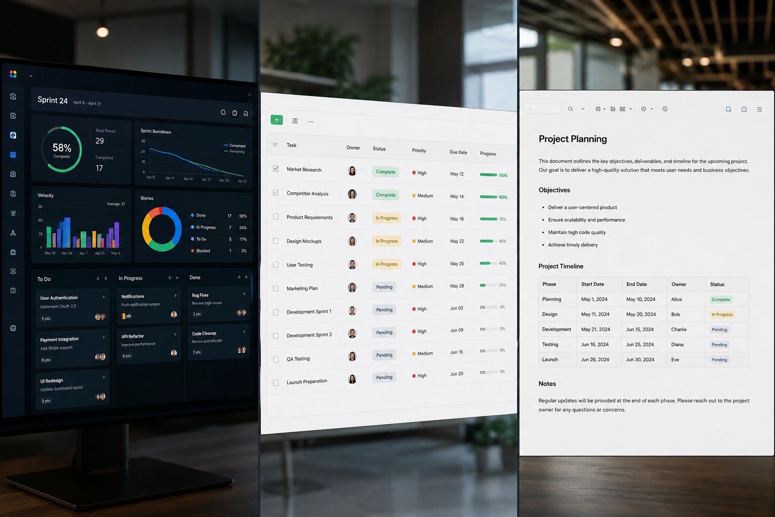 ClickUp vs Monday.com vs Notion: The Best Project Management Tools for Fast-Scaling Tech Startups
